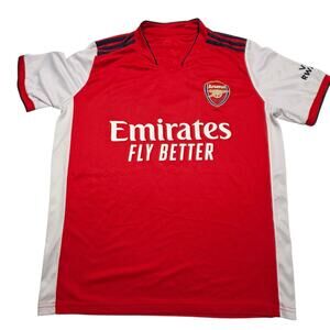 Arsenal Fly Emirates Jersey Victoria Concordia Crescit Adult Small Soccer Shirt